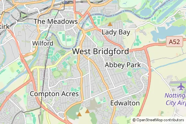 Mapa West Bridgford