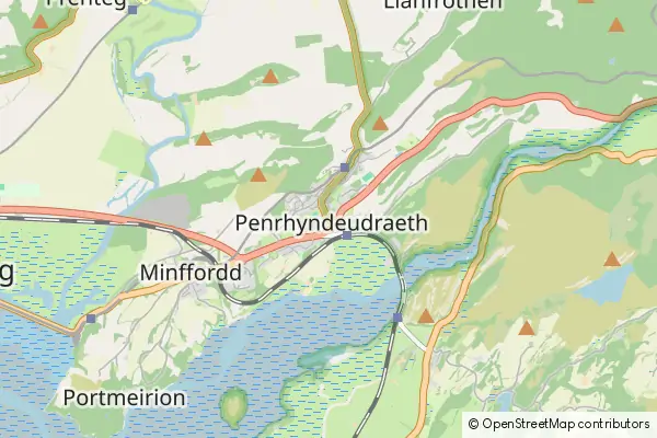 Mapa Penrhyndeudraeth