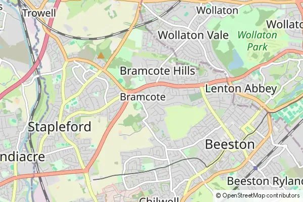 Mapa Bramcote