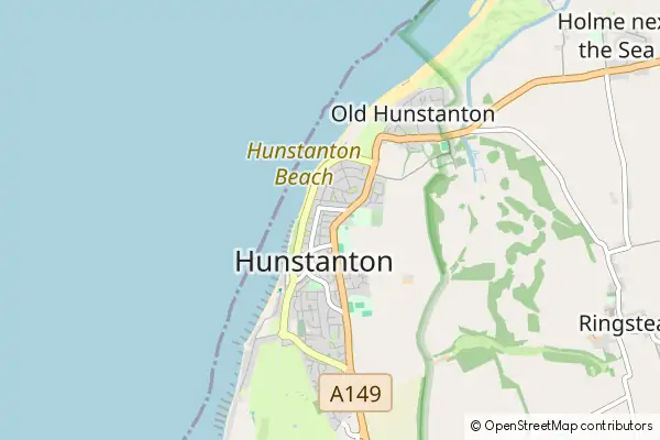 Mapa Hunstanton