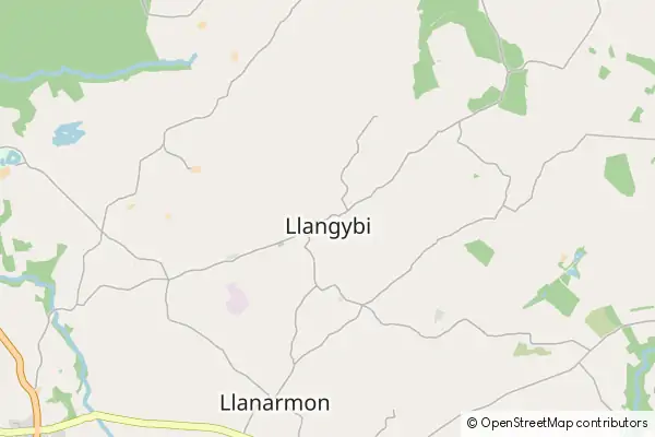 Mapa Llangybi