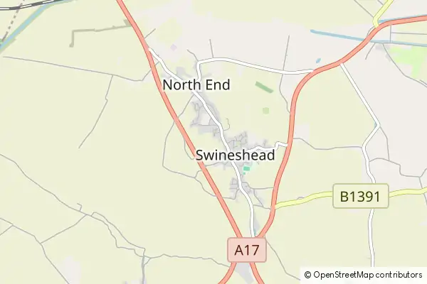 Mapa Swineshead
