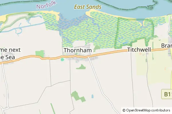 Mapa Thornham