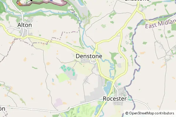 Mapa Denstone