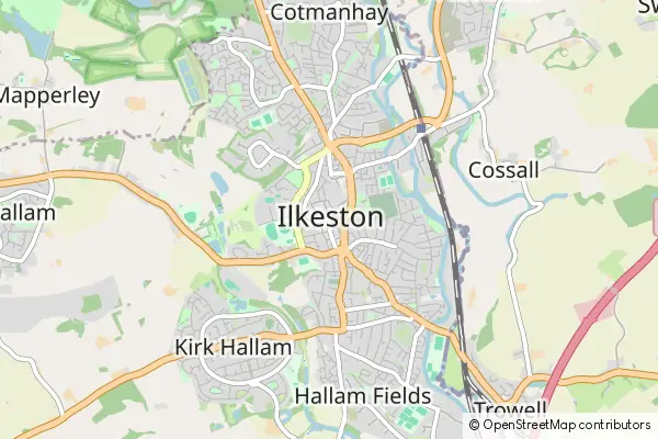 Mapa Ilkeston