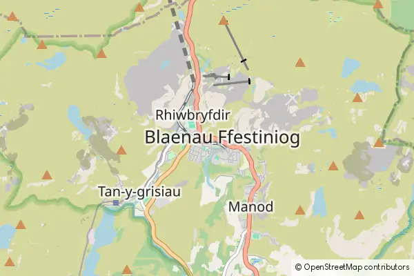 Mapa Blaenau Ffestiniog