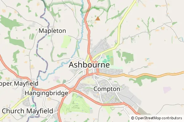 Mapa Ashbourne