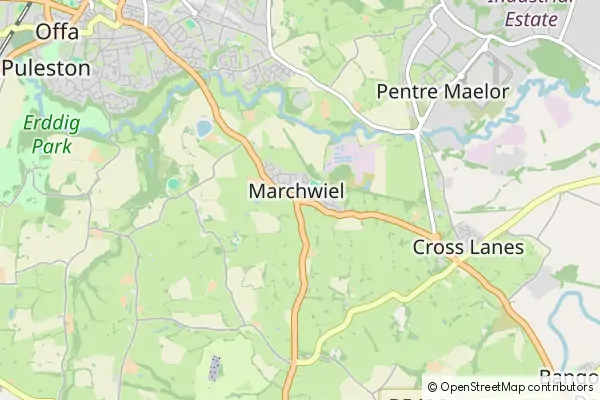 Mapa Marchwiel