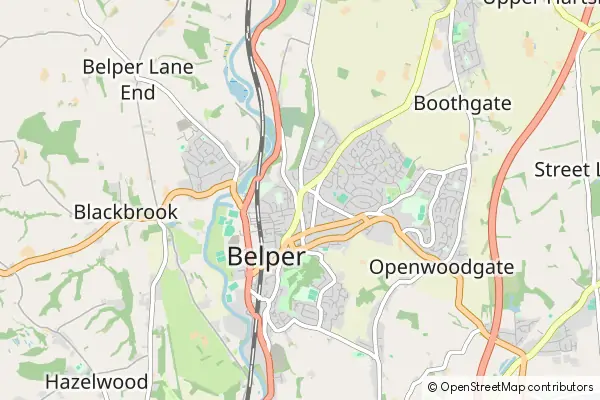 Mapa Belper