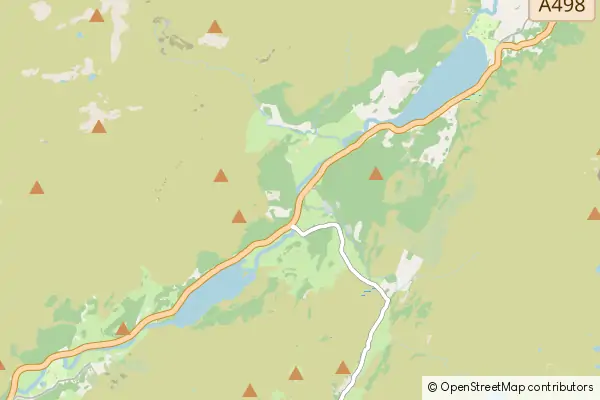 Mapa Nant Gwynant