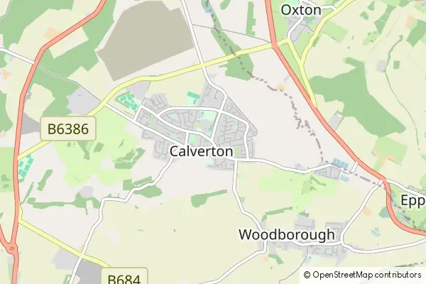 Mapa Calverton