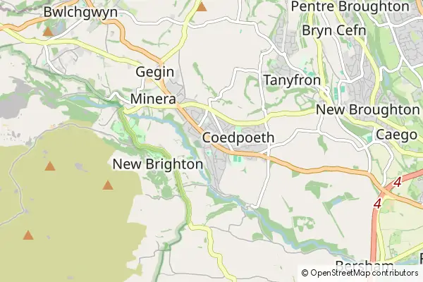 Mapa Coedpoeth