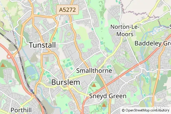 Mapa Burslem