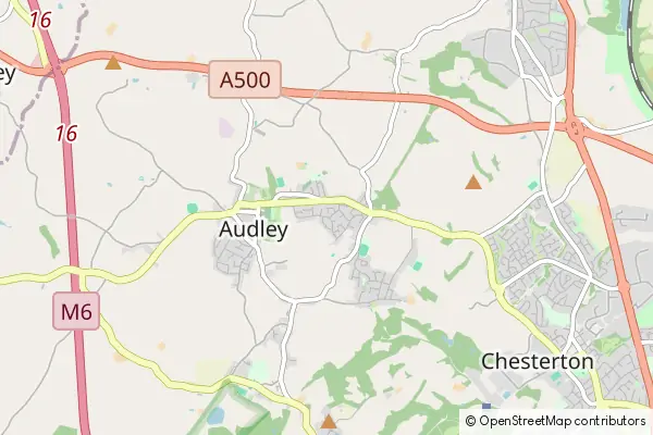 Mapa Audley