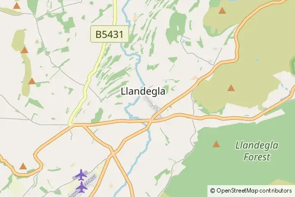 Mapa Llandegla