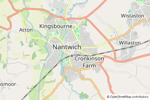 Mapa Nantwich