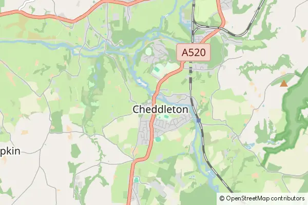 Mapa Cheddleton