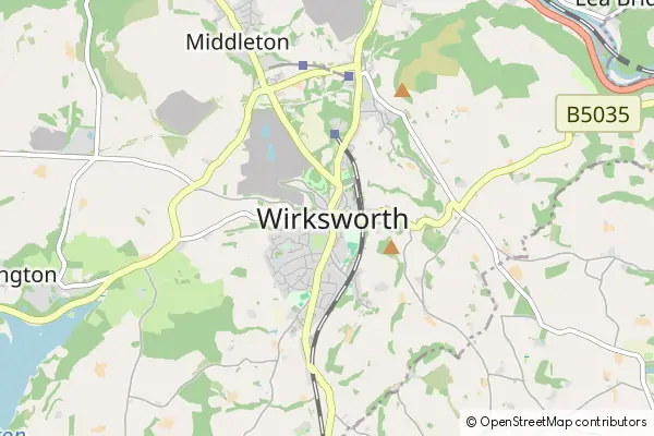 Mapa Wirksworth