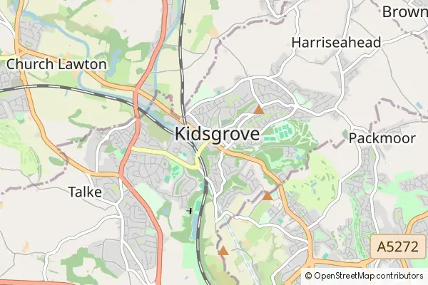 Mapa Kidsgrove