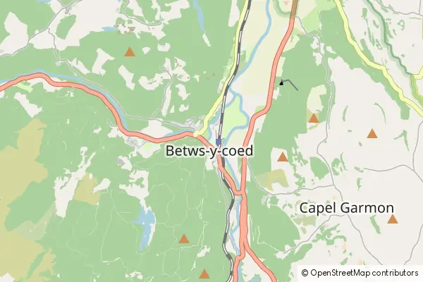 Mapa Betws-y-Coed