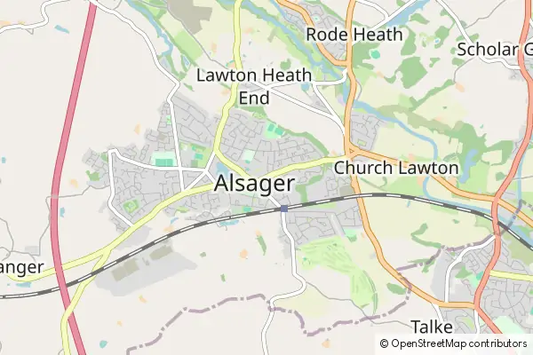 Mapa Alsager