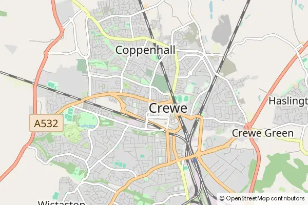 Mapa Crewe