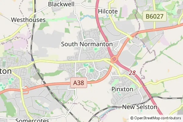 Mapa South Normanton