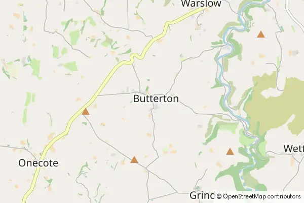 Mapa Butterton