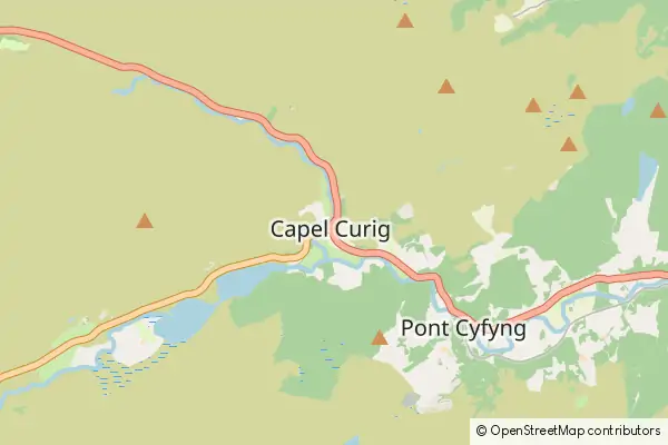 Mapa Capel Curig