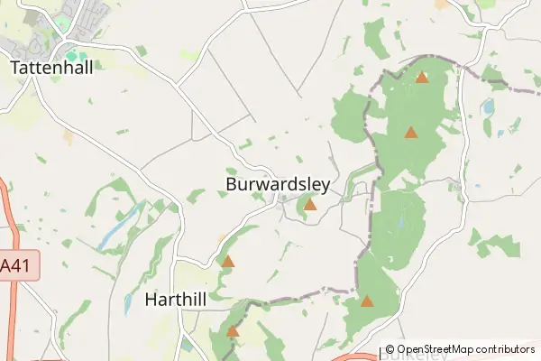 Mapa Higher Burwardsley