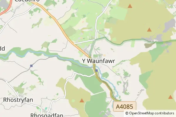 Mapa Waunfawr