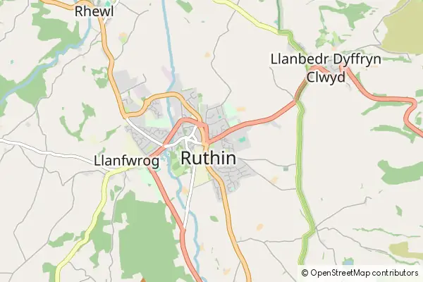 Mapa Ruthin