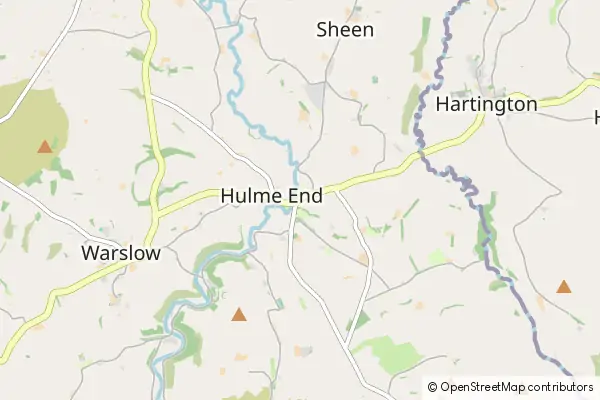 Mapa Hulme End