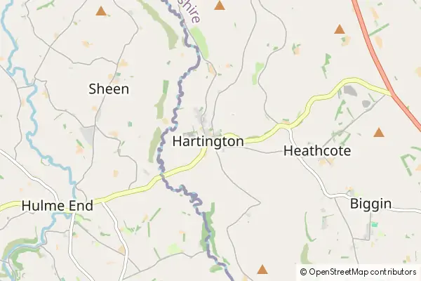 Mapa Hartington