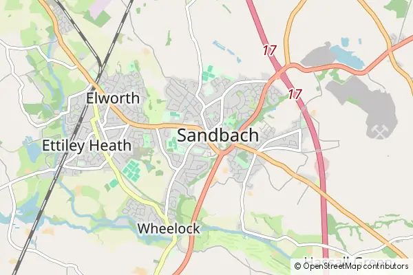 Mapa Sandbach