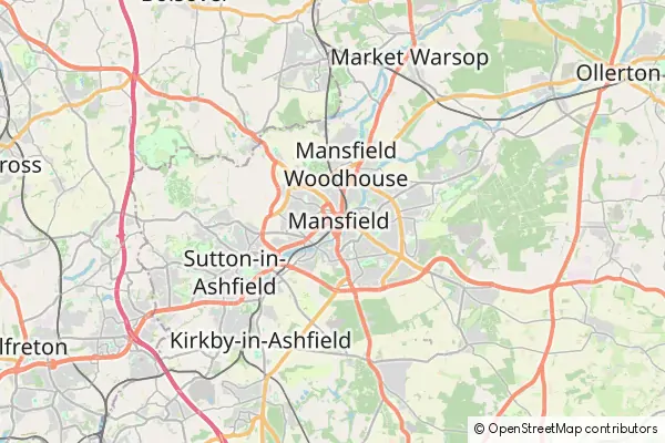 Mapa Mansfield