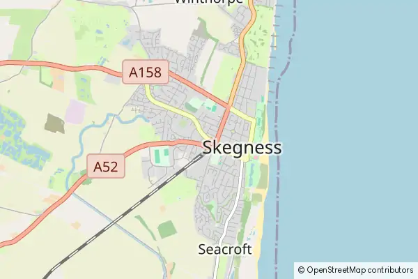 Mapa Skegness