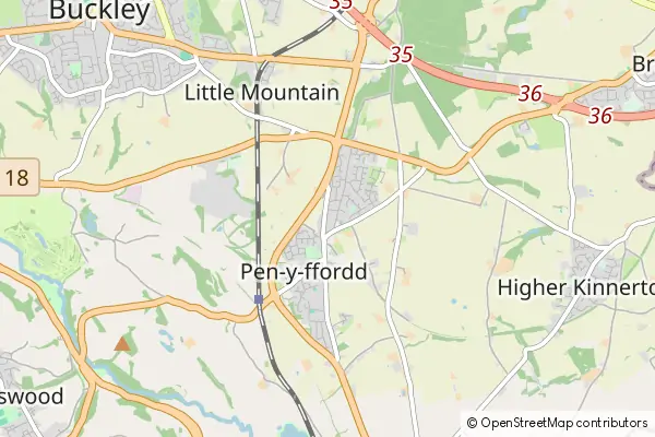 Mapa Penyffordd