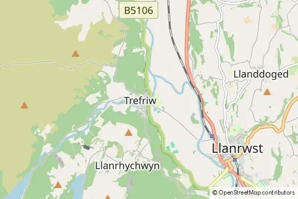 Mapa Trefriw