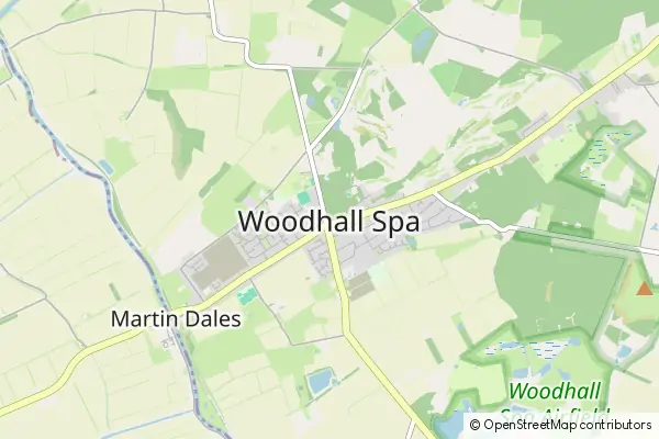 Mapa Woodhall Spa