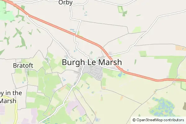 Mapa Burgh le Marsh