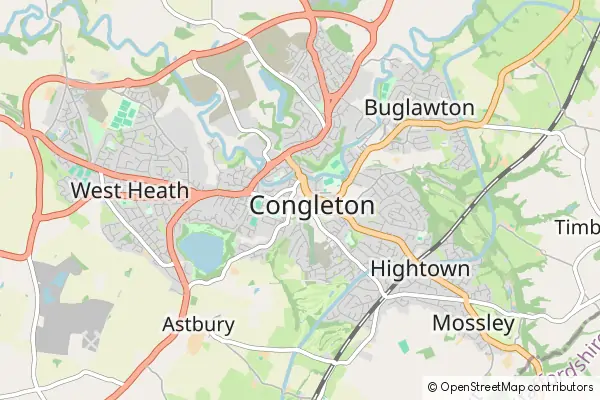 Mapa Congleton