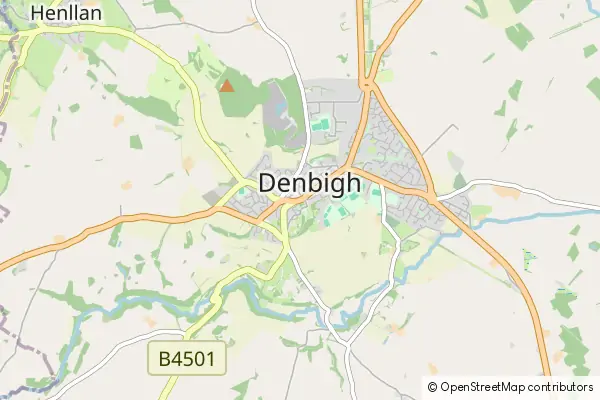 Mapa Denbigh