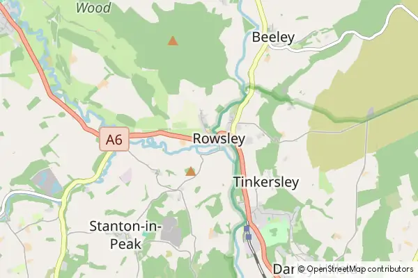 Mapa Rowsley