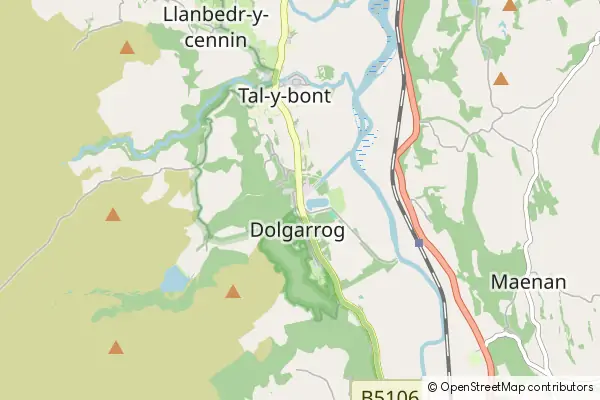 Mapa Dolgarrog