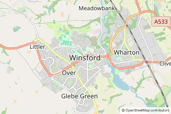 Mapa Winsford