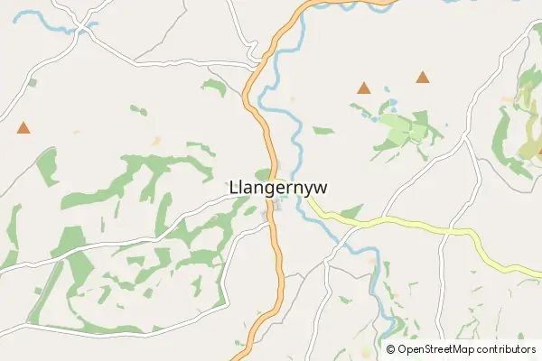 Mapa Llangernyw