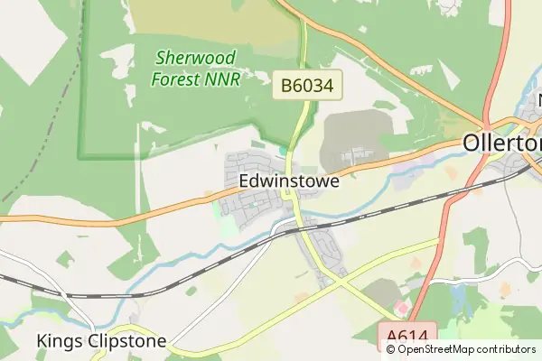 Mapa Edwinstowe