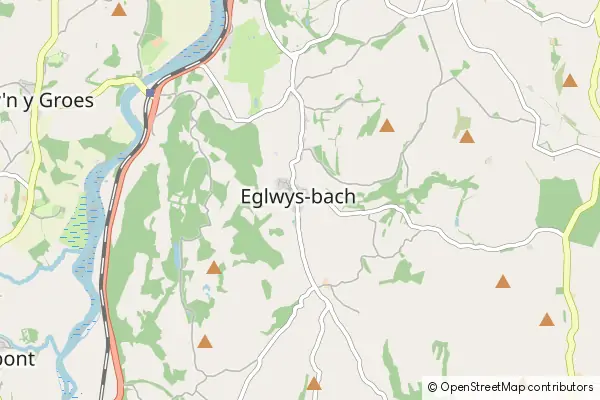 Mapa Eglwysbach