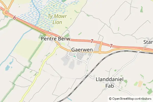 Mapa Gaerwen